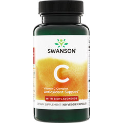 SWU833 | Swanson Vitamin C Complex with Bioflavonoids for Antioxidant Support, 60 veggie capsules