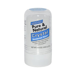 TDS010 | Pure & Natural Crystal Deodorant Stone, unscented 4.25 oz stick