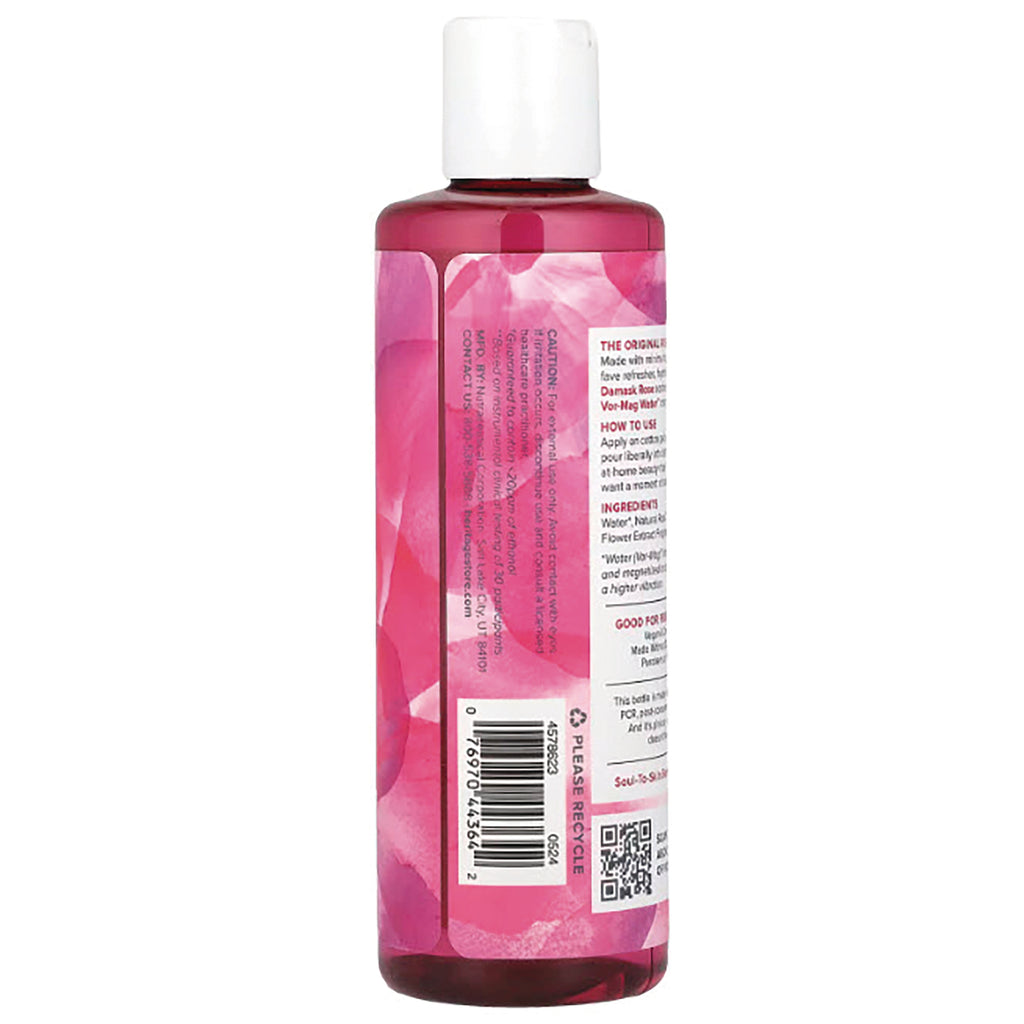 HTG001 | back of pink floral-labeled bottle showing ingredients panel and barcode - Thumbnail