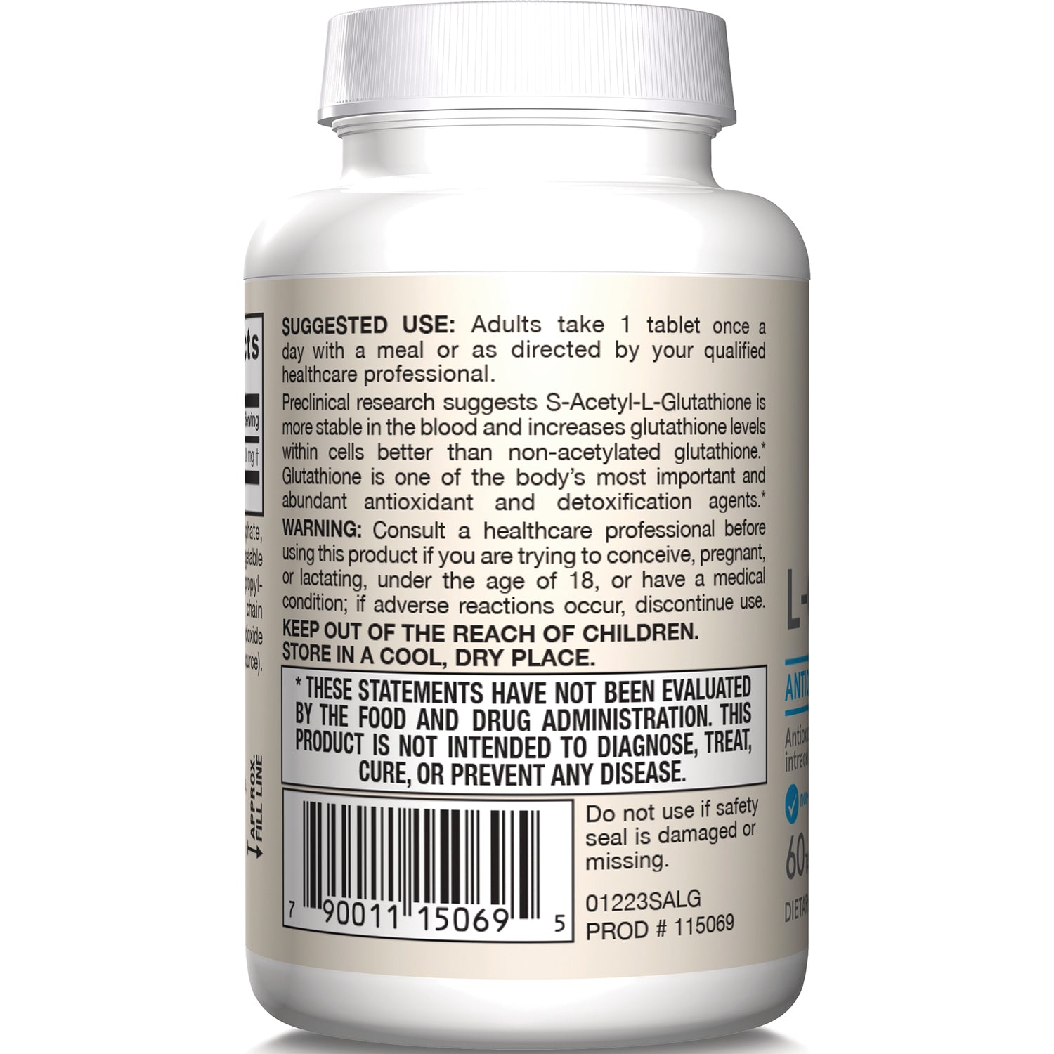 Vegan S-Acetyl L-Glutathione Swanson Vitamins Vegan S-Acetyl L-Glutathione Swanson Vitamins