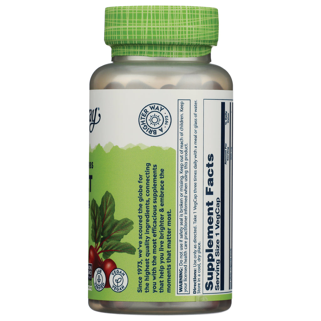SLR430 | Back label of supplement bottle with top of Supplement Facts panel, directions and warning - Thumbnail