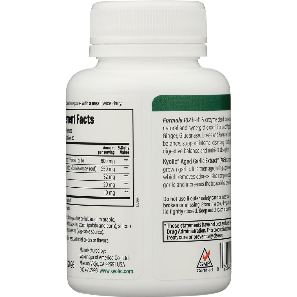 KY100 | back label of white supplement bottle showing Supplement Facts and ingredient and usage text - Thumbnail