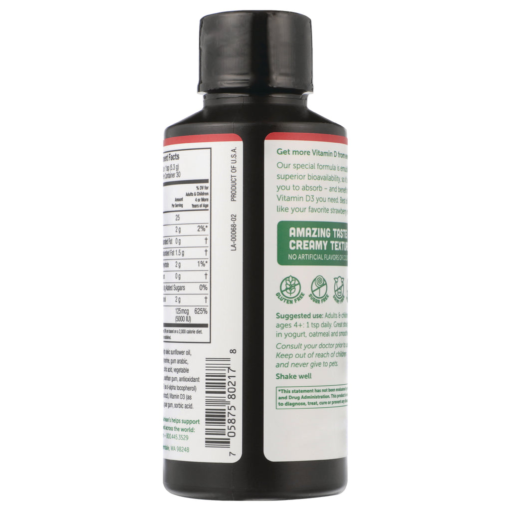 BAR105 | Back label of supplement bottle showing nutrition facts panel, barcode, and suggested use text - Thumbnail