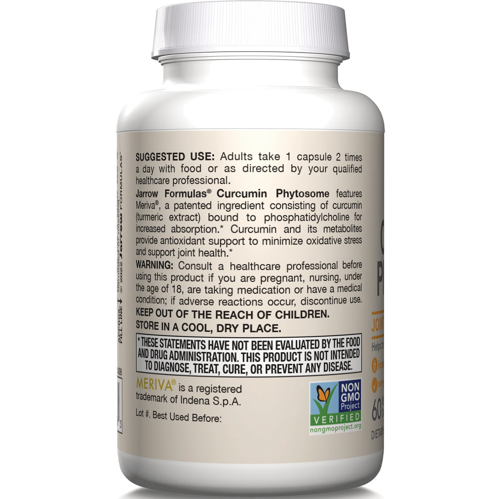 JR265 | Back label of supplement bottle showing suggested use, warnings, and Non-GMO Verified logo - Thumbnail