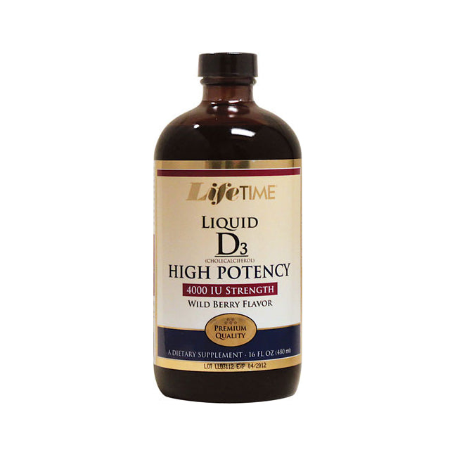 LFT001 | Lifetime Liquid D3 high potency 4000 IU, wild berry flavor, 16 fl oz