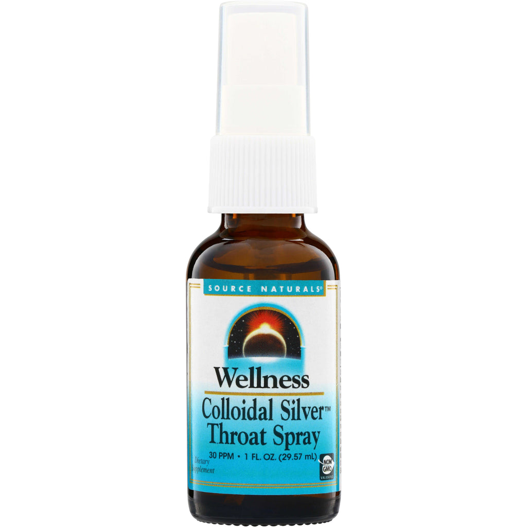 SN160 | Source Naturals Wellness Colloidal Silver Throat Spray, 30 PPM, 1 fl oz (29.57 mL) - Thumbnail
