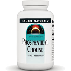 SN797 | Source Naturals Phosphatidyl Choline dietary supplement, 420 mg, 180 softgels