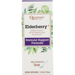 QU049 | Quantum Health Elderberry+ immune support formula syrup front packaging