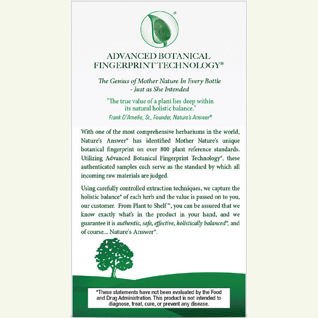 NAT141 | Product infographic titled Advanced Botanical Fingerprint Technology with explanatory brand text - Thumbnail