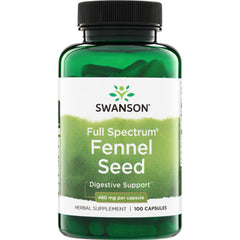 SW976 | Swanson Full Spectrum Fennel Seed, 480 mg per capsule, 100 capsules, Digestive Support