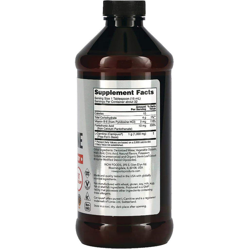 NWF762 | Back label showing Supplement Facts panel and ingredients on brown supplement bottle - Thumbnail