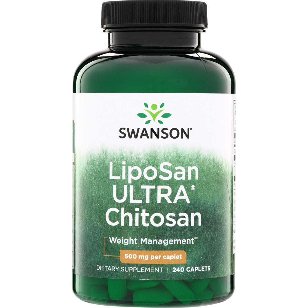 SWD091 | Swanson LipoSan ULTRA Chitosan bottle, Weight Management, 500 mg per caplet, 240 caplets - Thumbnail
