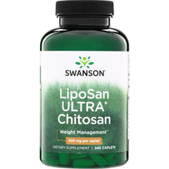 SWD091 | Swanson LipoSan ULTRA Chitosan bottle, Weight Management, 500 mg per caplet, 240 caplets