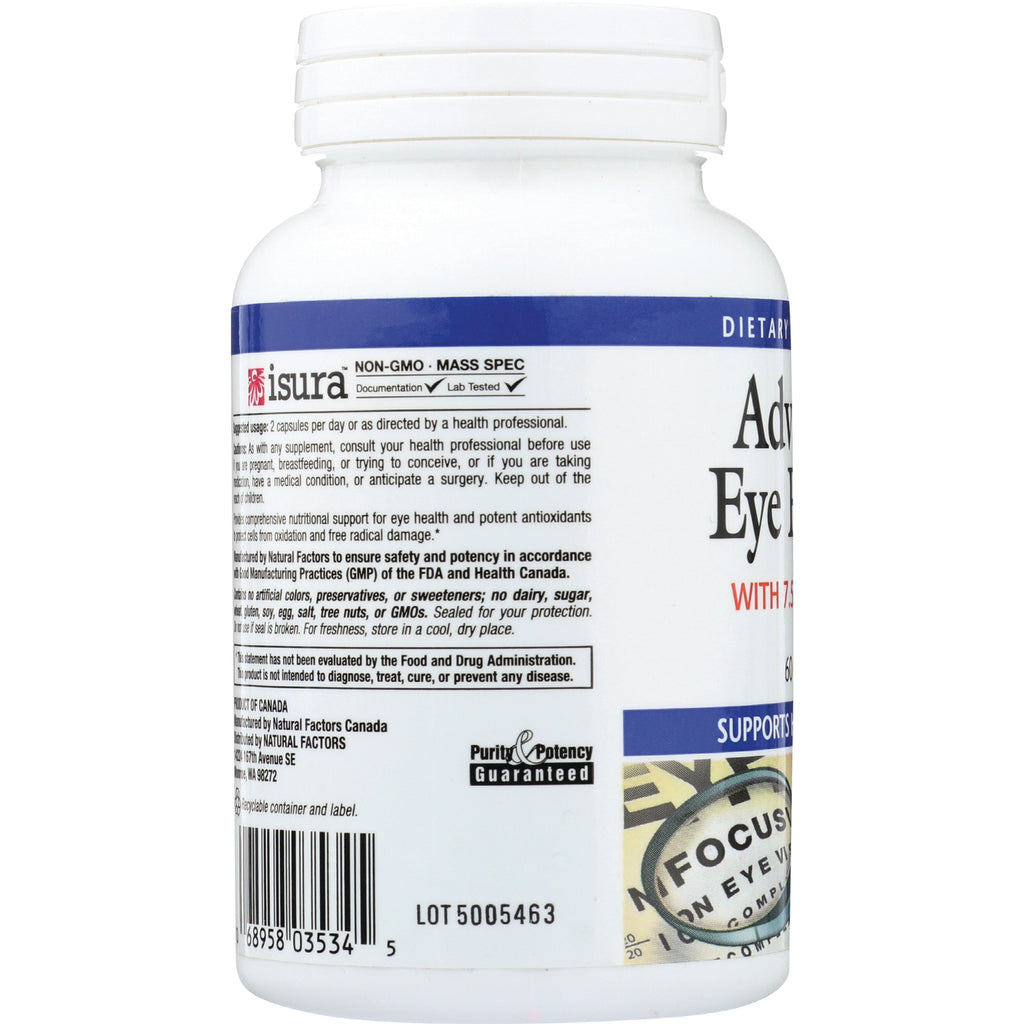 NFC150 | Back label of white supplement bottle showing ingredients panel, barcode, and LOT 5005463 - Thumbnail