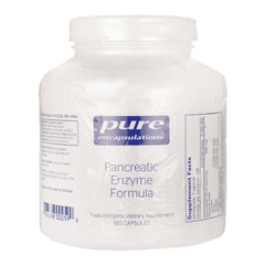 PRN143 | Pure Encapsulations Pancreatic Enzyme Formula white jar front label 180 capsules