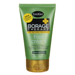 SHK022 | Shikai Borage Therapy foot cream tube, unscented, 4.2 fl oz, green packaging