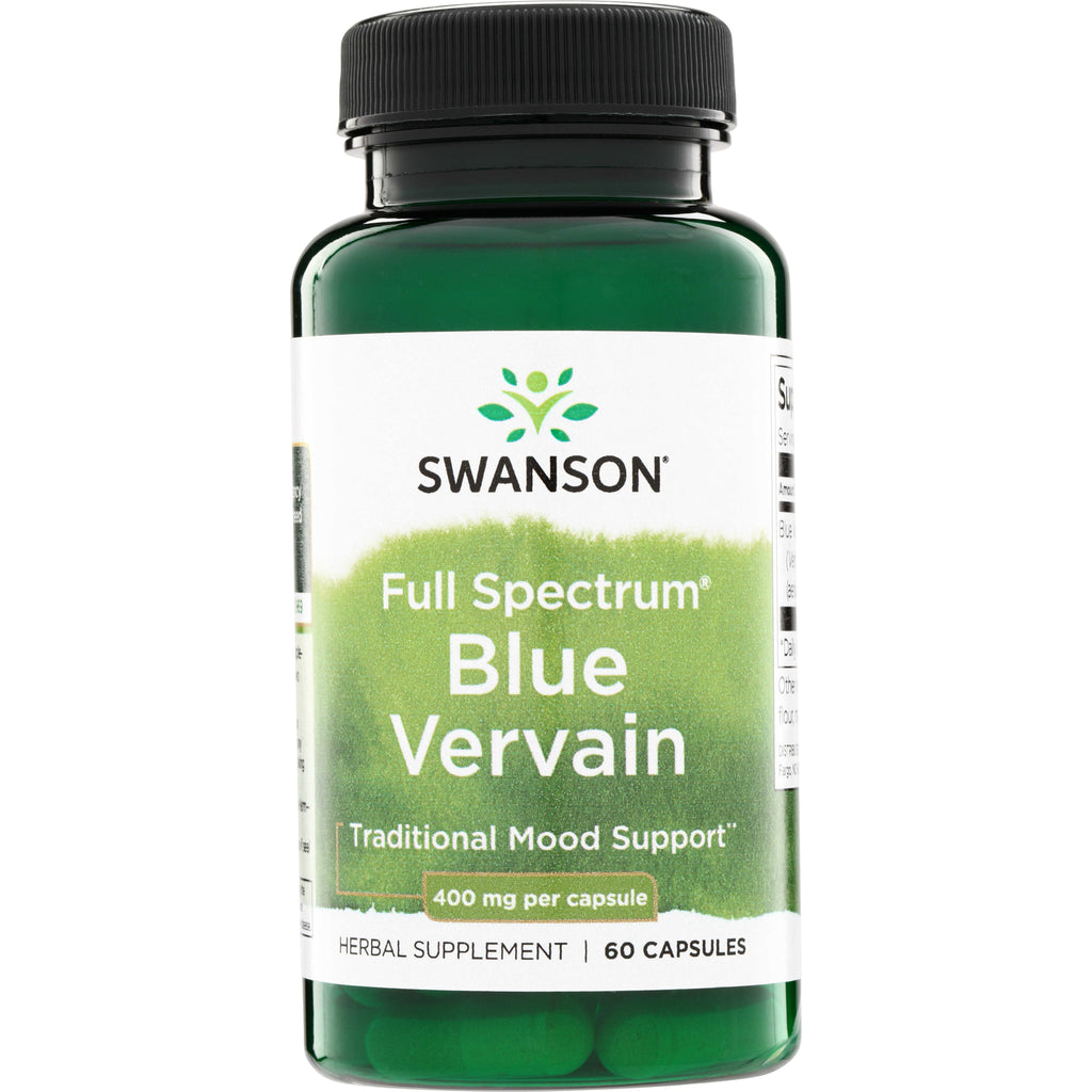 SW1300 | Swanson Full Spectrum Blue Vervain, Traditional Mood Support, 400 mg per capsule, 60 capsules - Thumbnail