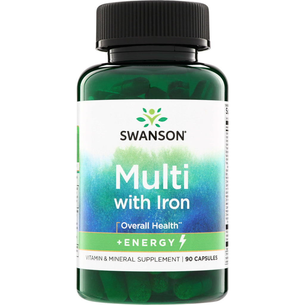 SW833 | Swanson Multi with Iron, Vitamin & Mineral Supplement, 90 Capsules - Thumbnail
