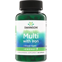 SW833 | Swanson Multi with Iron, Vitamin & Mineral Supplement, 90 Capsules