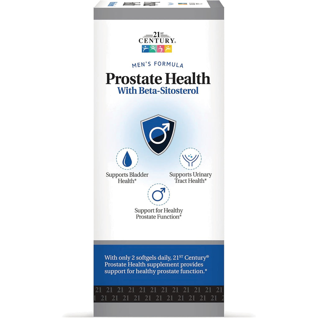 CNT290 | back panel of 21st Century Prostate Health with Beta-Sitosterol listing supports bladder, urinary tract, and prostate function - Thumbnail