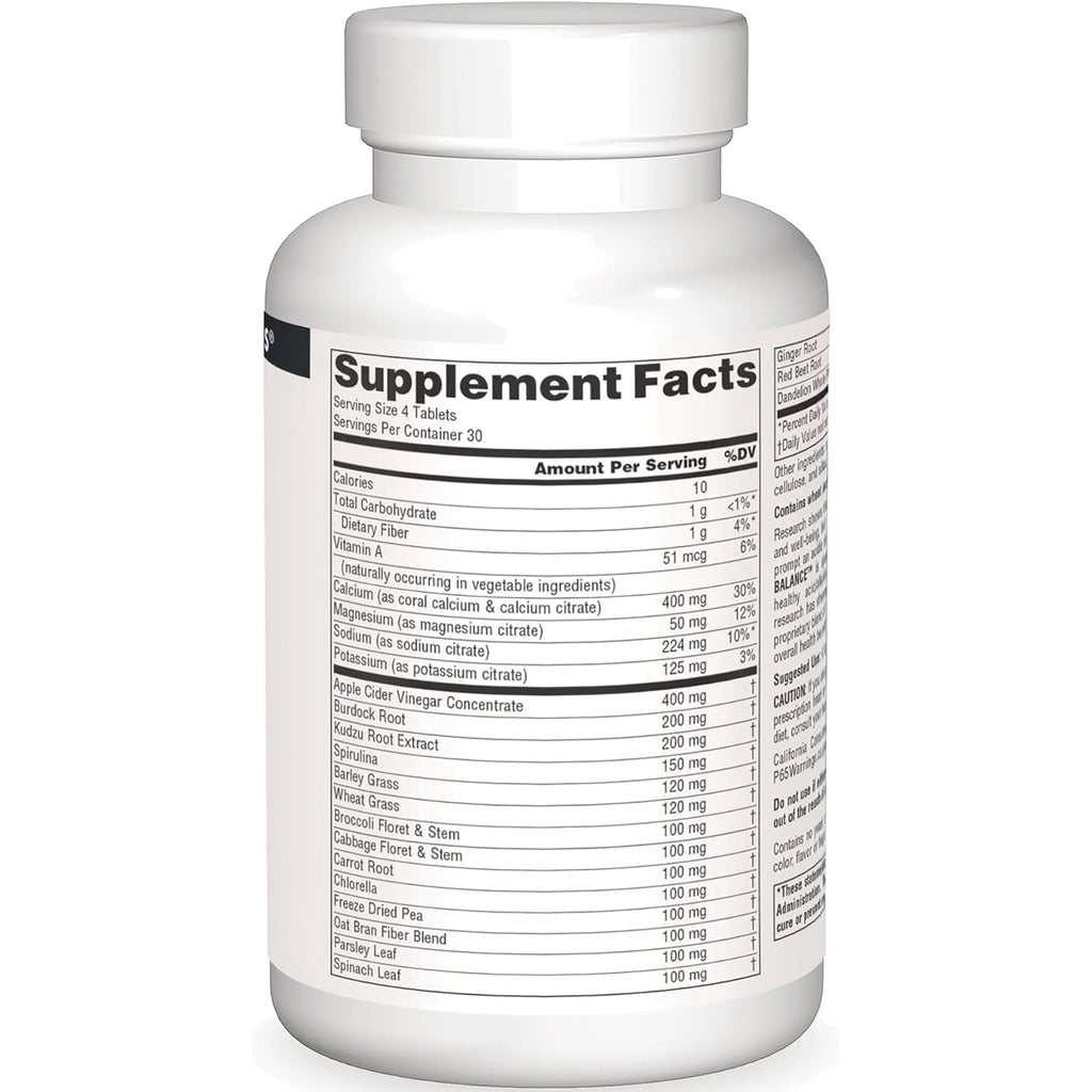 SN187 | bottle back showing Supplement Facts panel with serving size, nutrient amounts and ingredient list - Thumbnail
