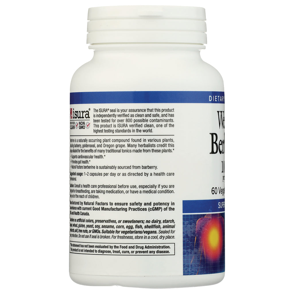 NFC183 | Back label of white supplement bottle showing ingredients text and a small colorful product infographic - Thumbnail