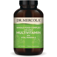 MRC086 | Dr. Mercola whole-food complex multivitamin with vital minerals bottle, 240 tablets dietary supplement
