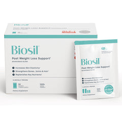 NFC218 | Biosil Post Weight Loss Support box and front packet packaging