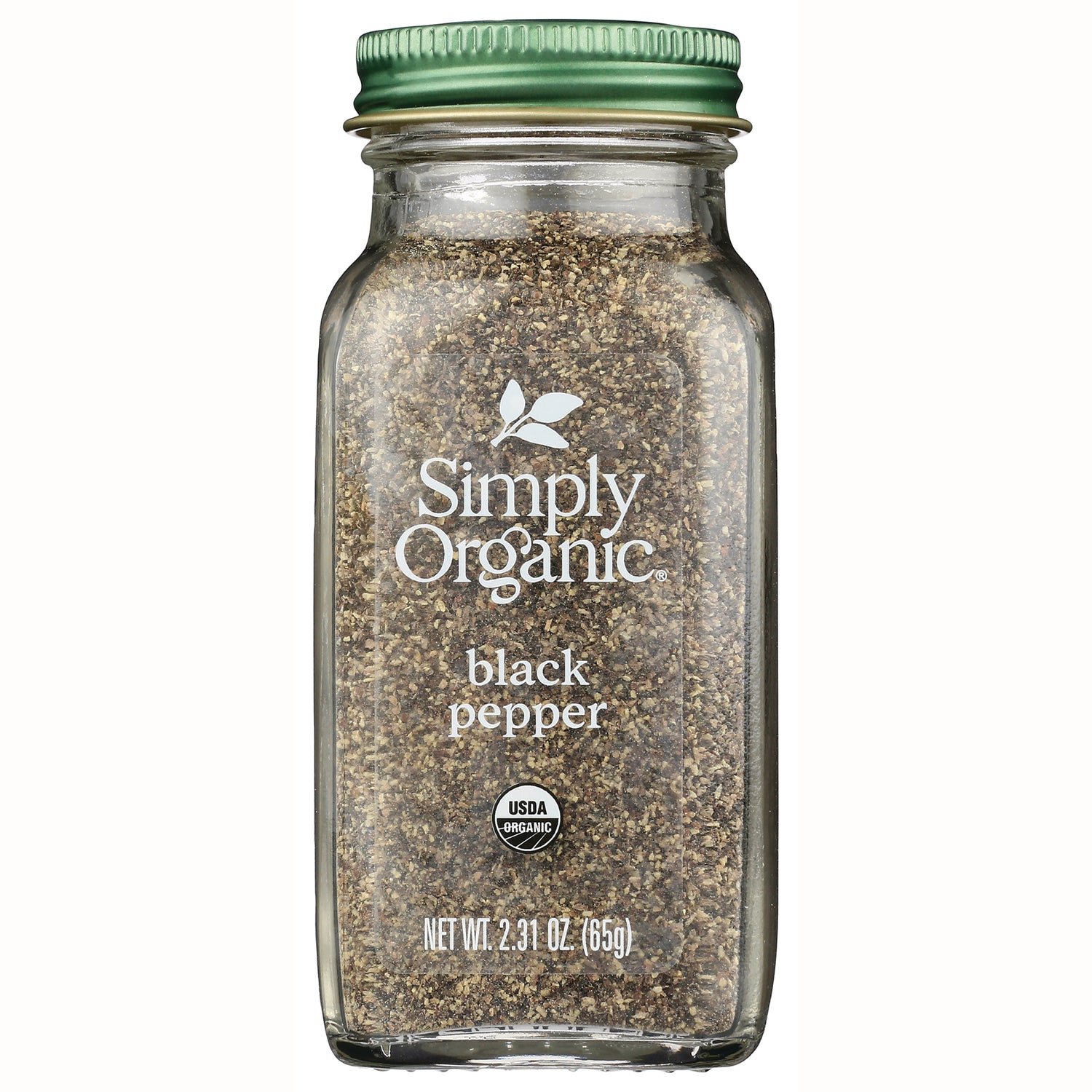 SMP020 | Simply Organic Black Pepper, USDA Organic, 2.31 oz (65 g) jar
