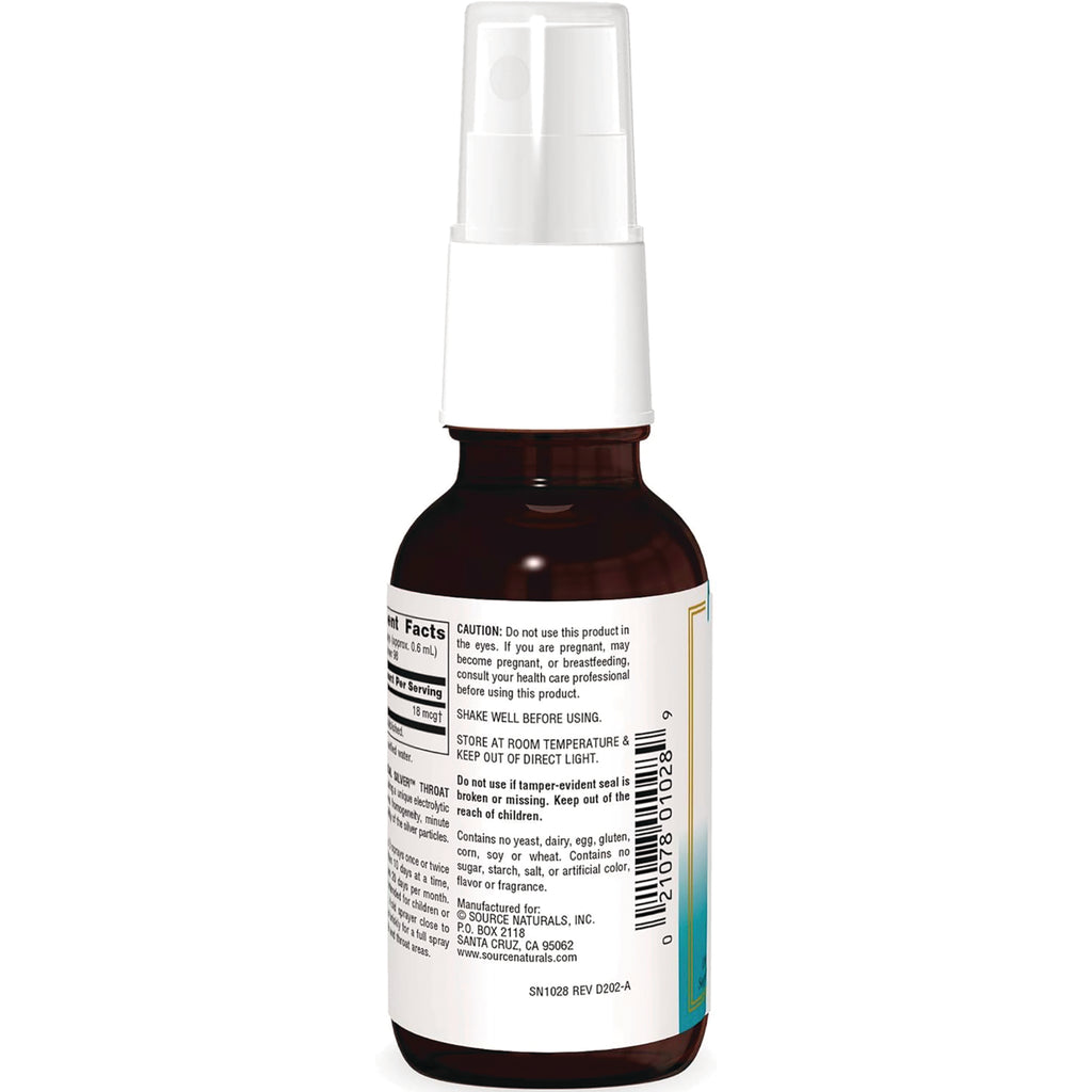 SN755 | Back label with Supplement Facts, caution text, and barcode on amber spray bottle - Thumbnail