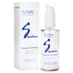 MAY002 | Mayumi squalane beauty oil bottle with pump and matching box, 2.17 fl oz