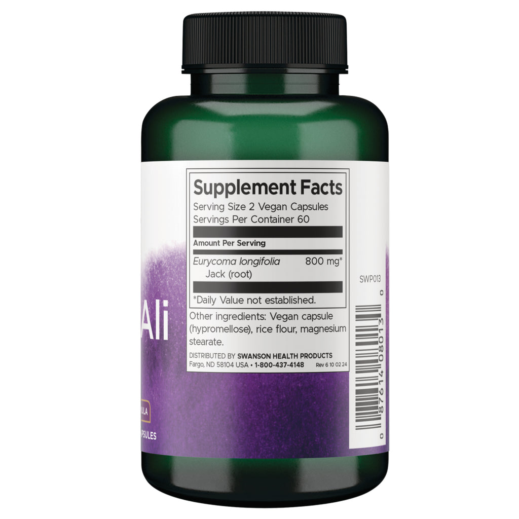 SWP013 | Back label with supplement facts and serving information - Thumbnail