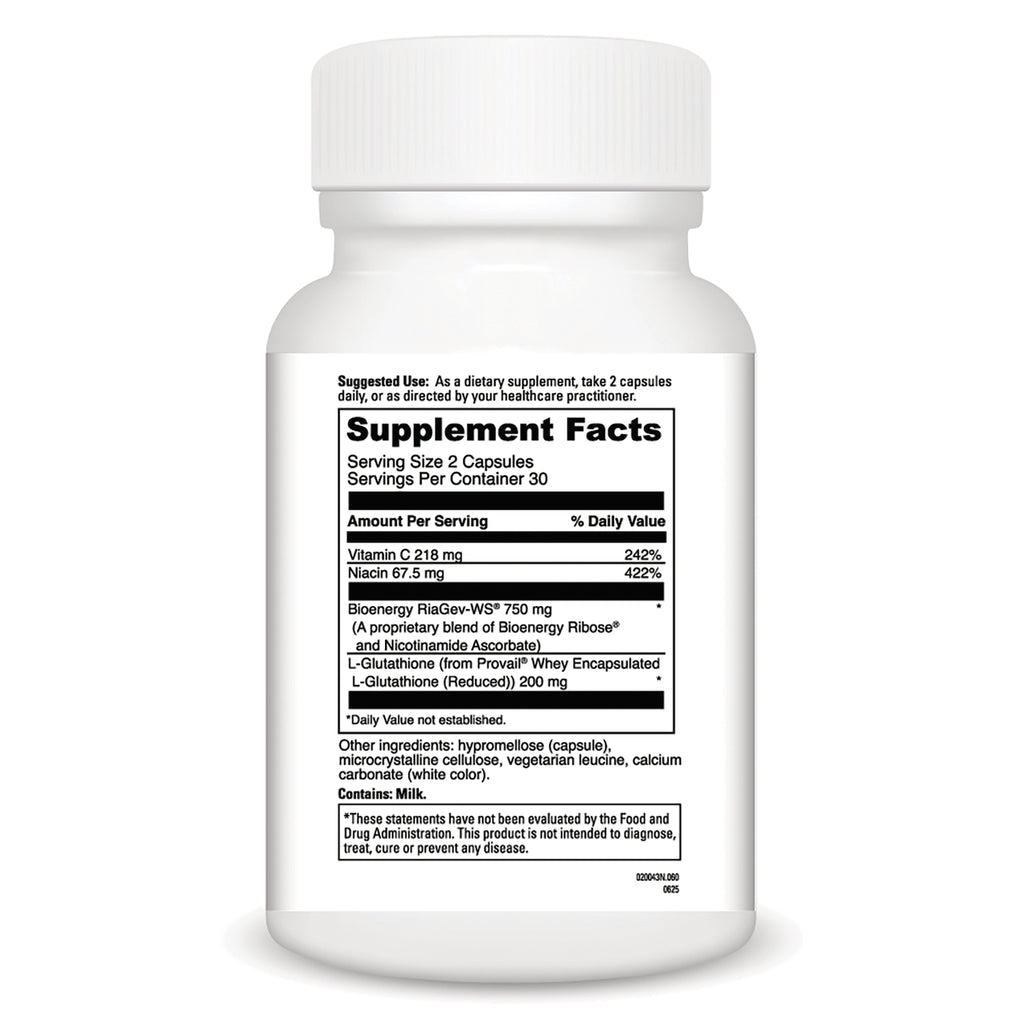 glutathione ribose d-ribose-l-cysteine attenuates lipopolysaccharide-induced alterations and helps you stay as sharp as a tack DAVINCI Laboratories NAD+ Activate with