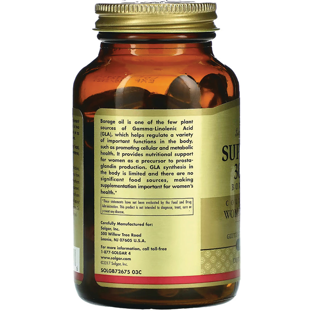 SLG337 | amber supplement bottle back label showing product information and GLA description - Thumbnail