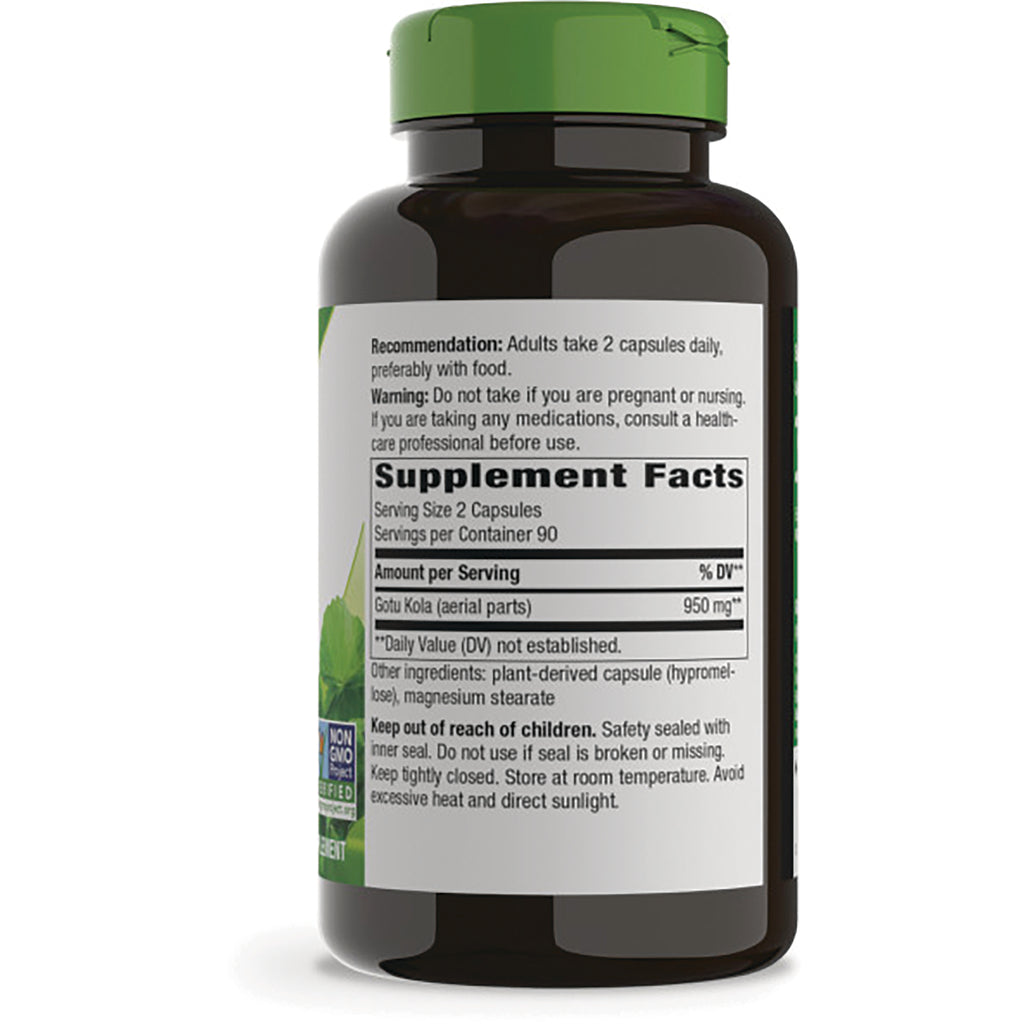 NW489 | Back of brown supplement bottle showing Supplement Facts panel, serving size 2 capsules, warnings and ingredients - Thumbnail