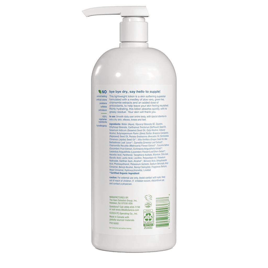 ABA064 | Back label of white pump lotion bottle showing ingredients, usage text and barcode - Thumbnail