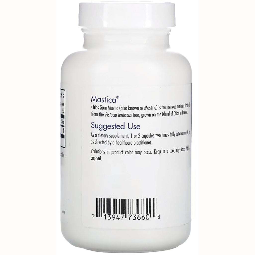 ARG020 | Bottle back label showing Mastica suggested use directions and barcode - Thumbnail