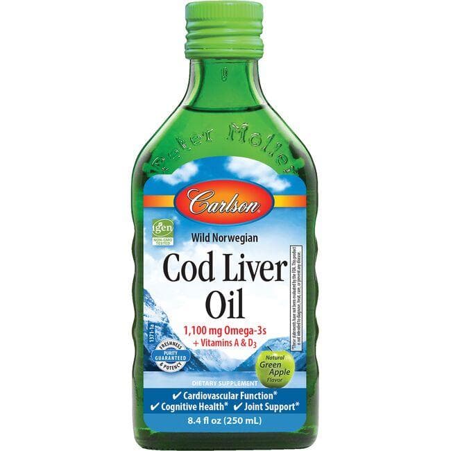Wild Norwegian Cod Liver Oil - Green Apple image 1