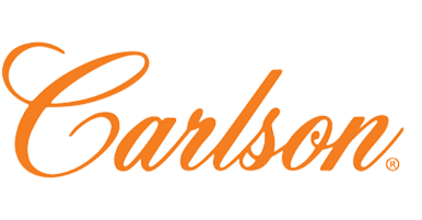 Orange 'Carlson' logo on a white background