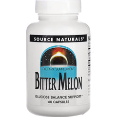 SN639 | Source Naturals Bitter Melon dietary supplement, glucose balance support, 60 capsules
