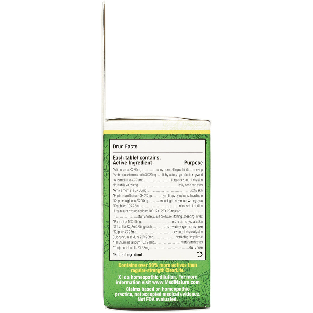 MNA054 | Back of green product box showing Drug Facts panel with active ingredients and regulatory text - Thumbnail