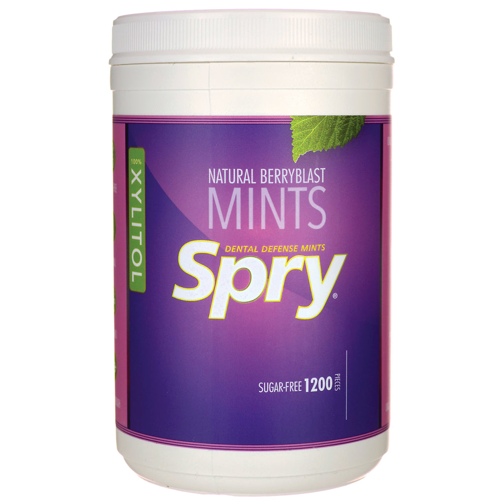 XL055 | Spry Natural Berryblast Mints, sugar-free, 1200 pieces - Thumbnail