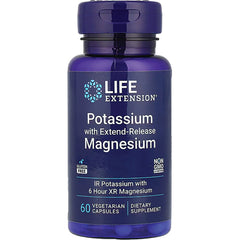 LE463 | Life Extension Potassium with Extend-Release Magnesium bottle, 60 vegetarian capsules