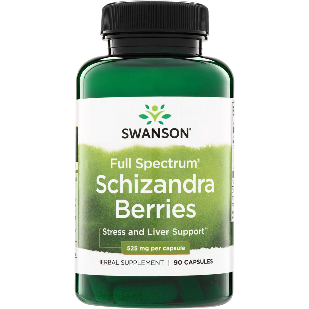 SW1347 | Swanson Full Spectrum Schizandra Berries, 525 mg per capsule, 90 capsules, Stress and Liver Support - Thumbnail