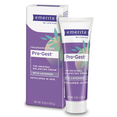 EMR032 | Emerita Pro-Gest balancing cream tube and box, fragrance free with lavender, 4 oz