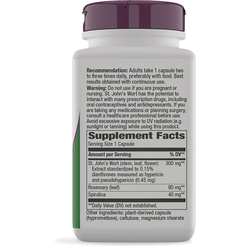 NW533 | Back label of white supplement bottle showing Supplement Facts, serving size, dosage recommendation and warnings - Thumbnail