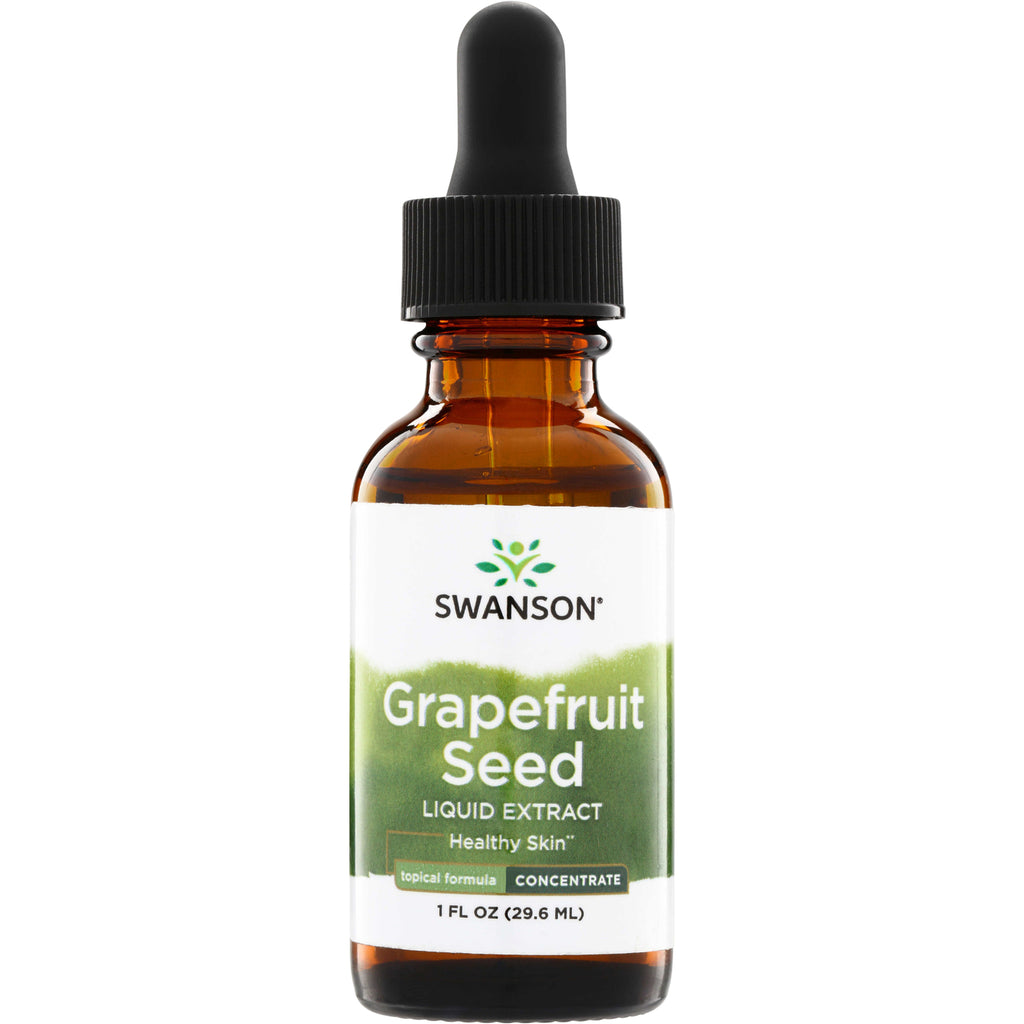 SW1330 | Swanson Grapefruit Seed Liquid Extract topical formula concentrate, Healthy Skin, 1 fl oz dropper bottle - Thumbnail