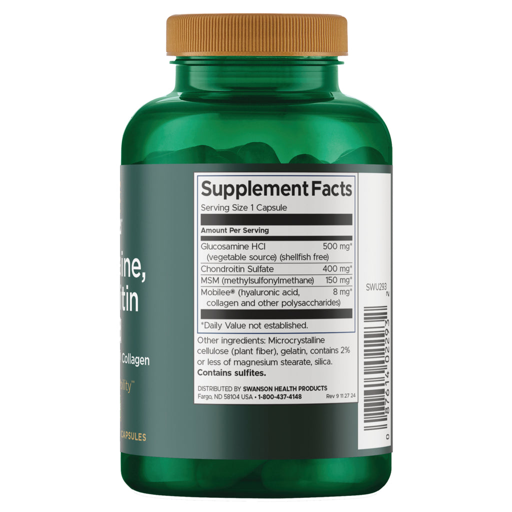 SWU293 | Back label with Supplement Facts - Thumbnail