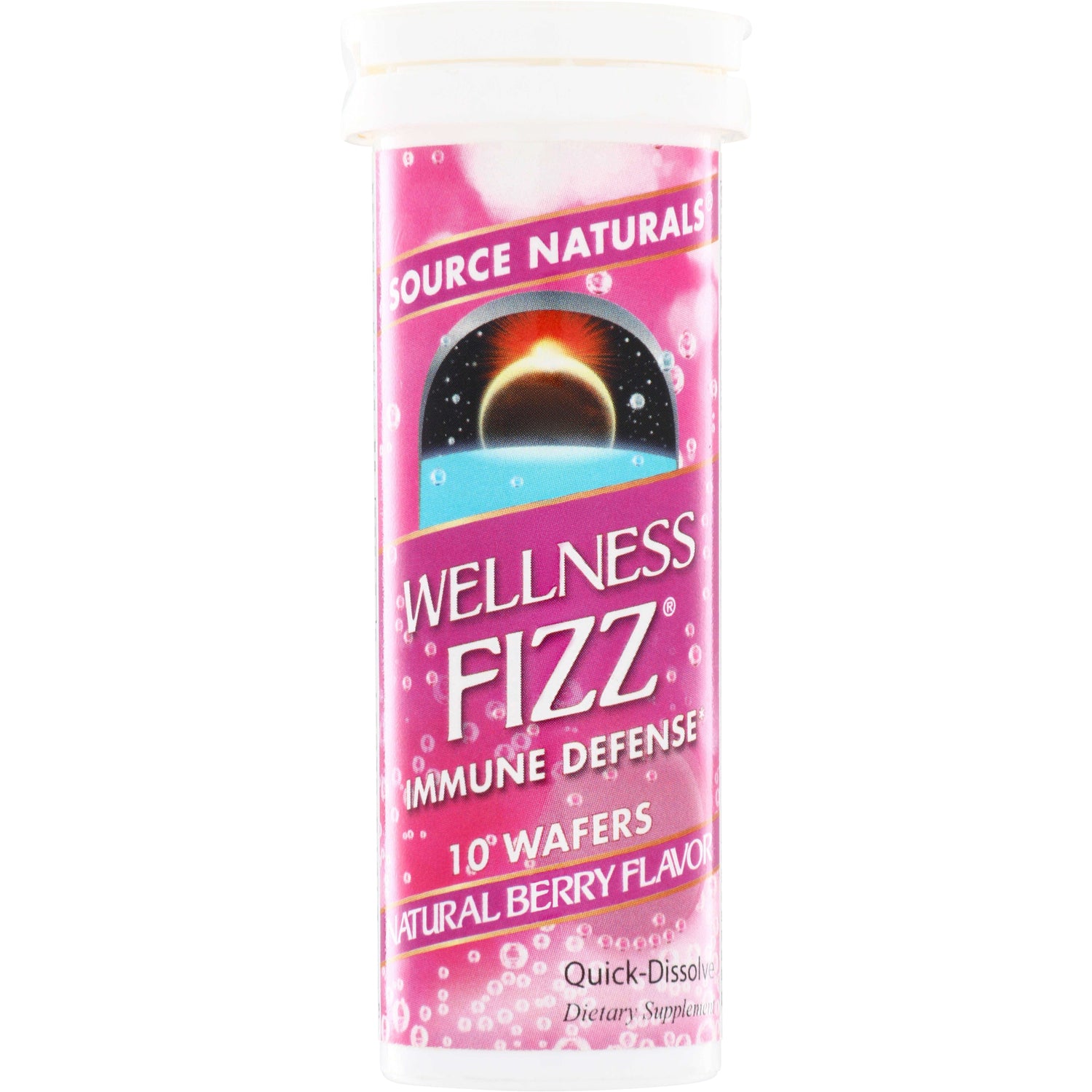 SN150 | Source Naturals Wellness Fizz Immune Defense, 10 wafers, natural berry flavor