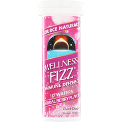 SN150 | Source Naturals Wellness Fizz Immune Defense, 10 wafers, natural berry flavor